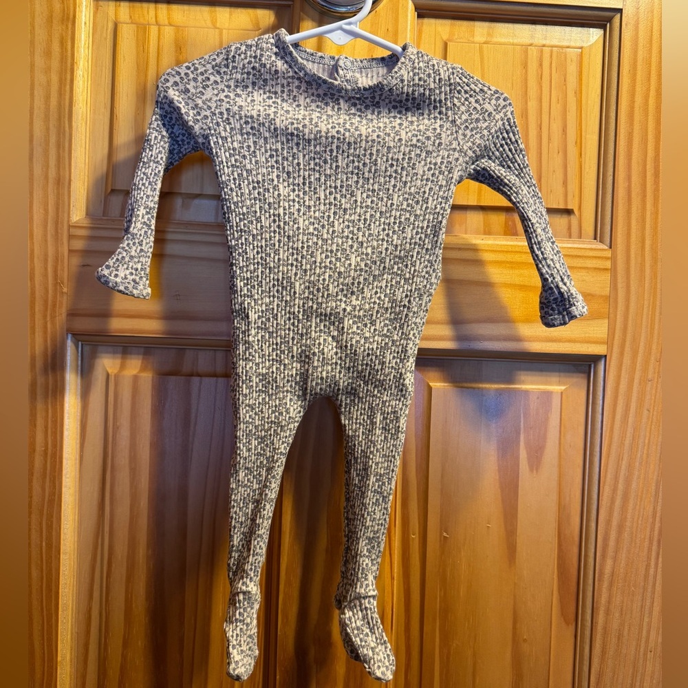 Lovely Littles ribbed blueberry romper